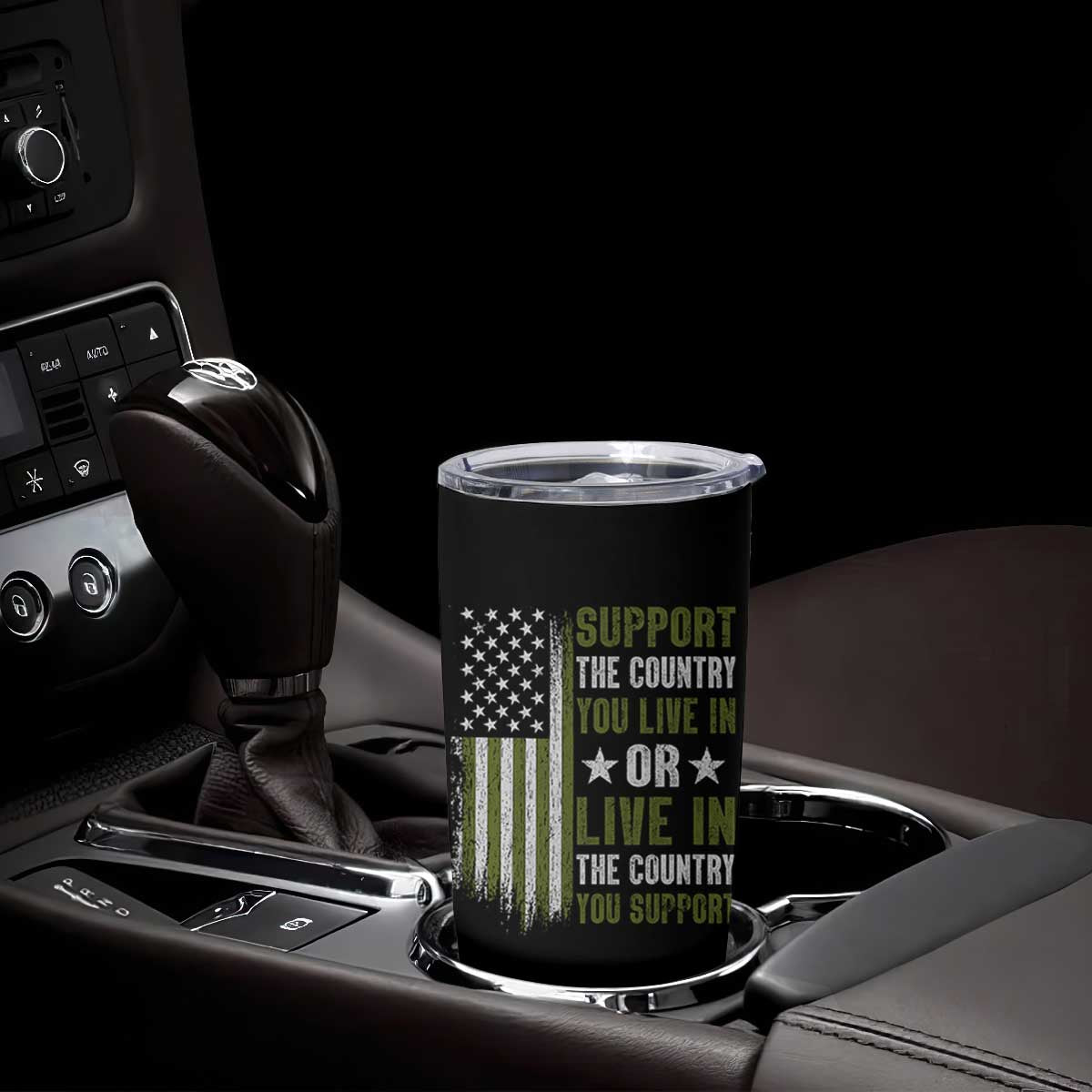 Social Justice Tumbler Cup Support The Country You Live In American Flag TS10 Print Your Wear