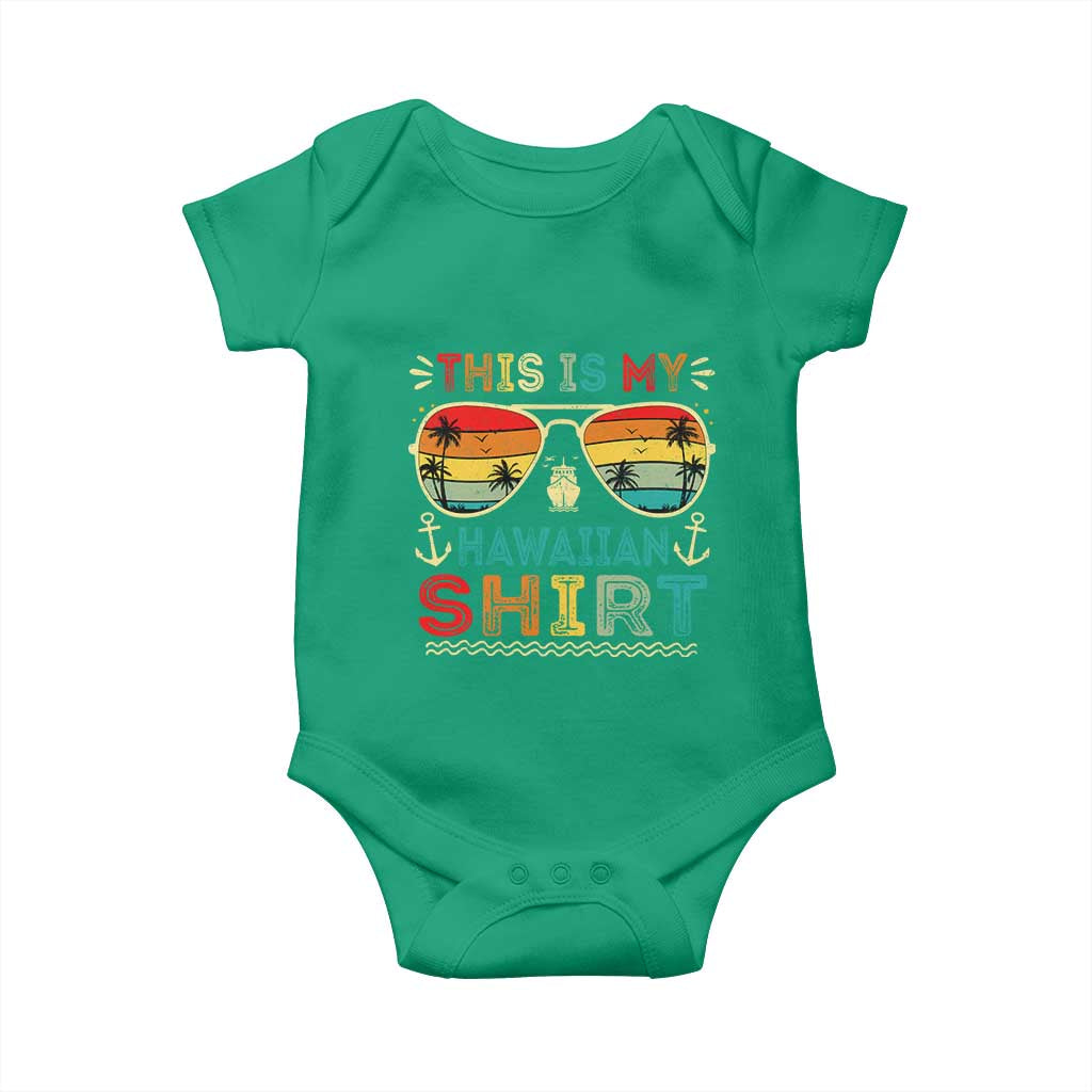 This Is My Hawaiian Baby Onesie Tropical Luau Costume Party Hawaii TS10 Irish Green Print Your Wear