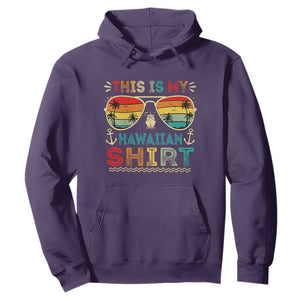 This Is My Hawaiian Hoodie Tropical Luau Costume Party Hawaii TS10 Purple Print Your Wear