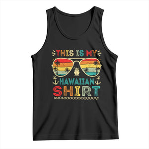 This Is My Hawaiian Tank Top Tropical Luau Costume Party Hawaii TS10 Black Print Your Wear