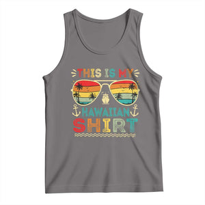 This Is My Hawaiian Tank Top Tropical Luau Costume Party Hawaii TS10 Deep Heather Print Your Wear
