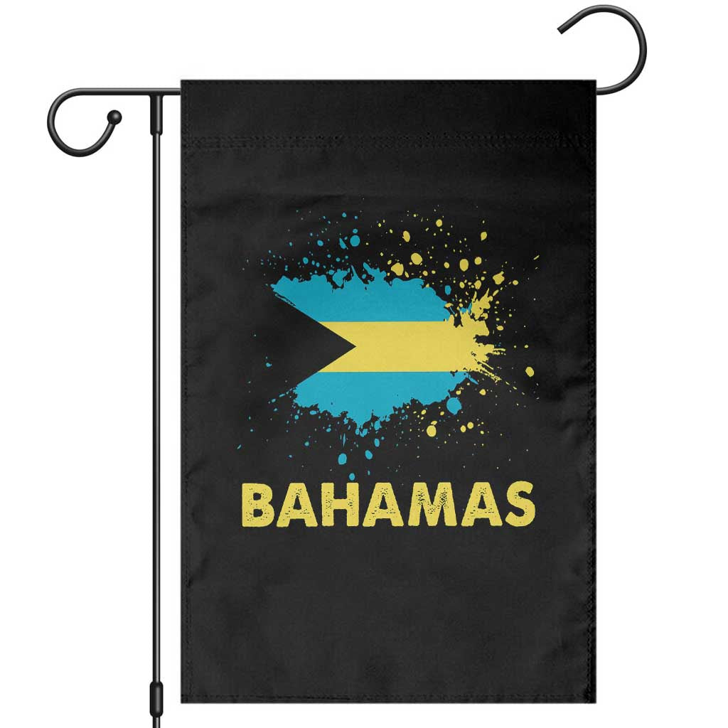 Bahamas Flag Garden Flag Retro Vintage Watercolors Sport Bahamian Gifts TS10 Black Print Your Wear