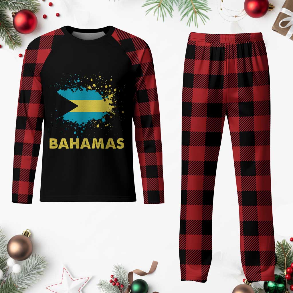 Bahamas Flag Plaid Pajama Set Retro Vintage Watercolors Sport Bahamian Gifts TS10 Buffalo Plaid Print Your Wear