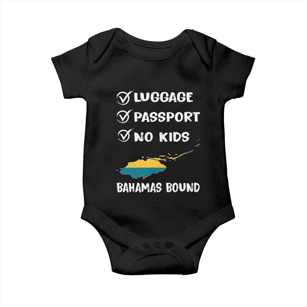 Bahamas Vacation Baby Onesie Funny Tropical Island Summer Travel TS10 Black Print Your Wear