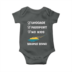 Bahamas Vacation Baby Onesie Funny Tropical Island Summer Travel TS10 Dark Heather Print Your Wear