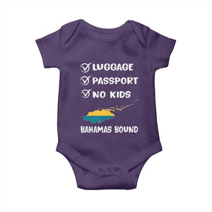 Bahamas Vacation Baby Onesie Funny Tropical Island Summer Travel TS10 Purple Print Your Wear