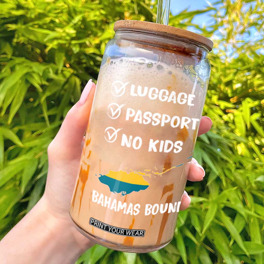 Bahamas Vacation Glass Can Funny Tropical Island Summer Travel TS10 Black Print Your Wear