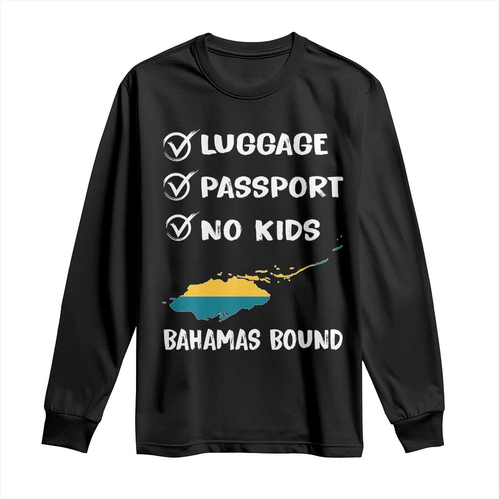 Bahamas Vacation Long Sleeve Shirt Funny Tropical Island Summer Travel TS10 Black Print Your Wear
