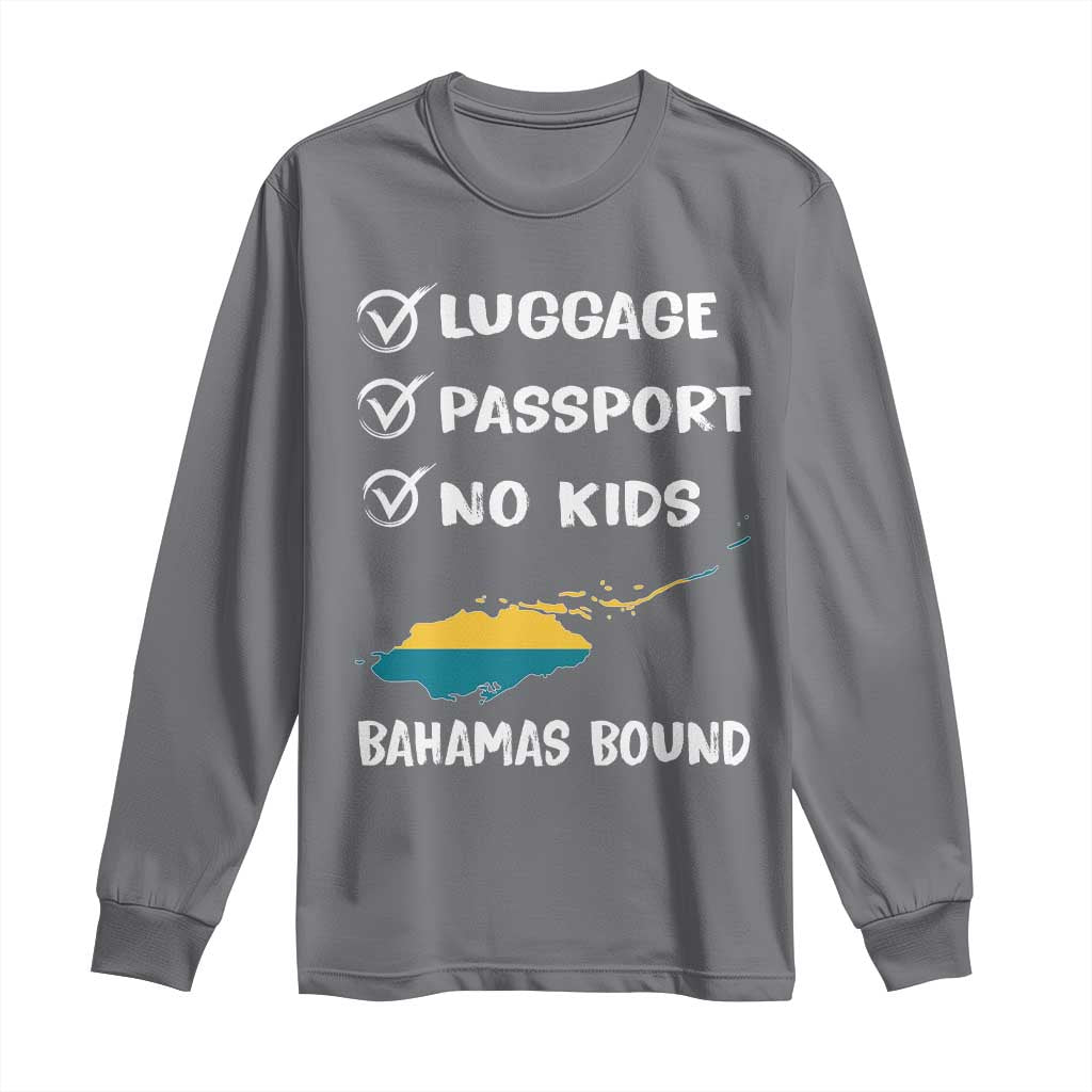 Bahamas Vacation Long Sleeve Shirt Funny Tropical Island Summer Travel TS10 Charcoal Print Your Wear