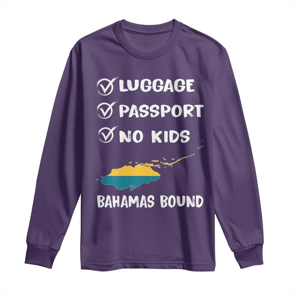 Bahamas Vacation Long Sleeve Shirt Funny Tropical Island Summer Travel TS10 Purple Print Your Wear