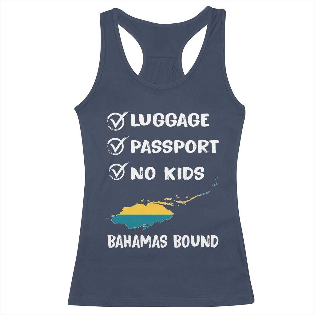 Bahamas Vacation Racerback Tank Top Funny Tropical Island Summer Travel TS10 Navy Print Your Wear