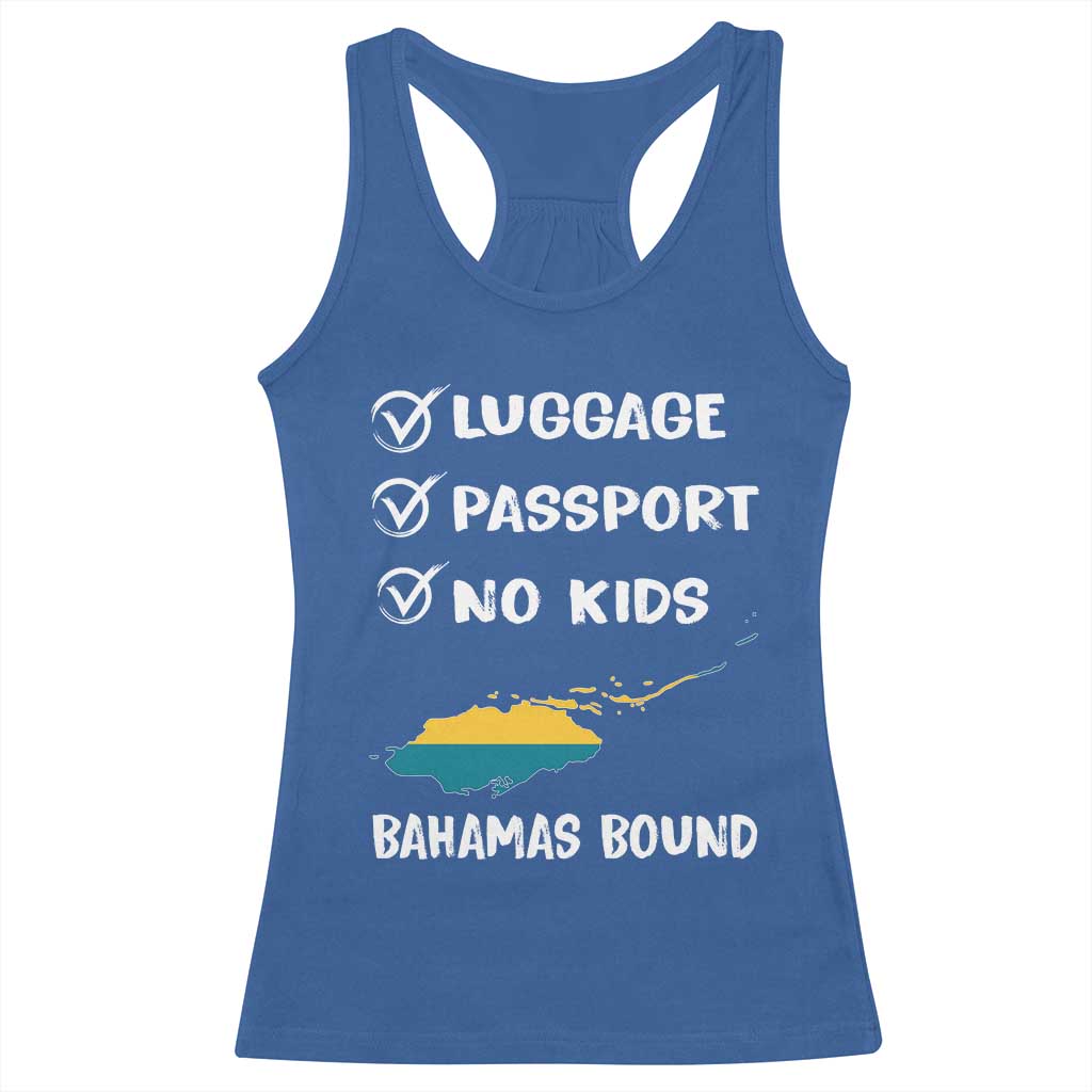 Bahamas Vacation Racerback Tank Top Funny Tropical Island Summer Travel TS10 Royal Blue Print Your Wear