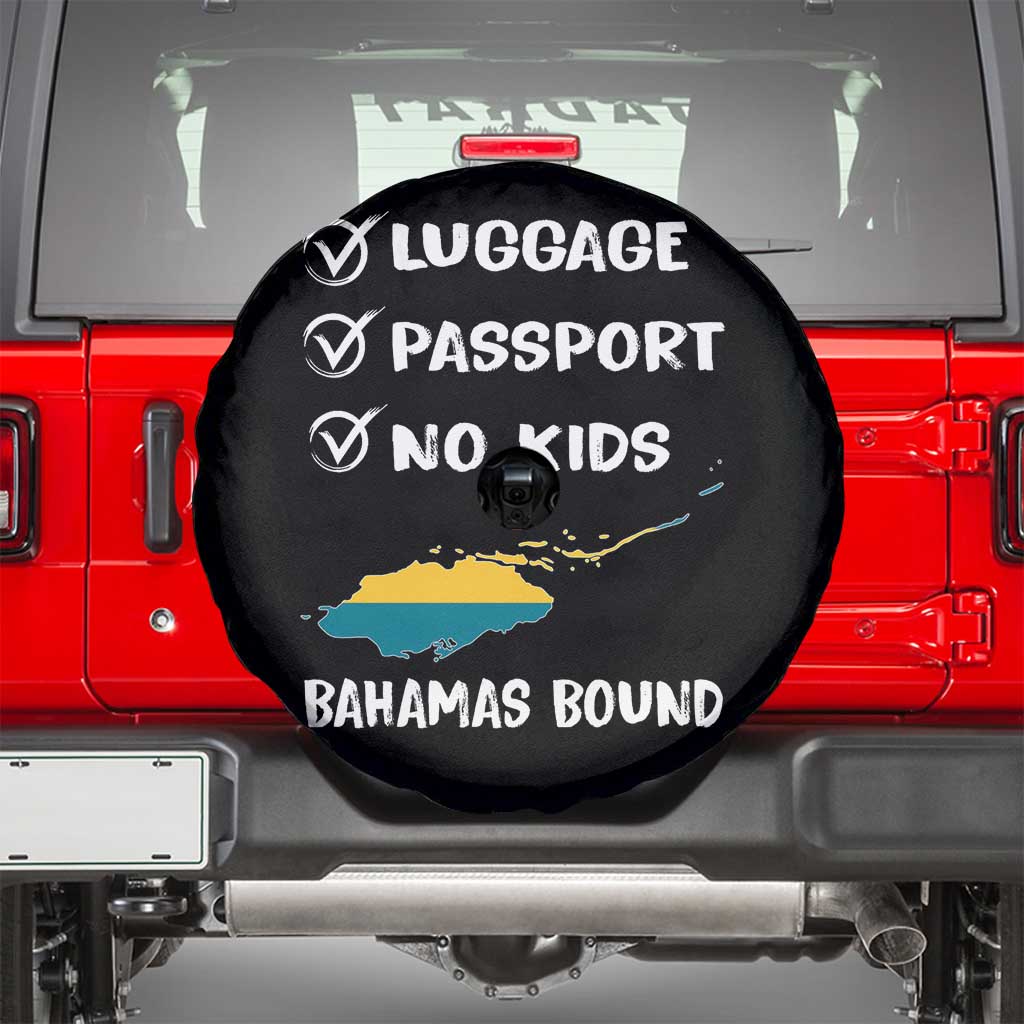 Bahamas Vacation Spare Tire Cover Funny Tropical Island Summer Travel TS10 Black Print Your Wear
