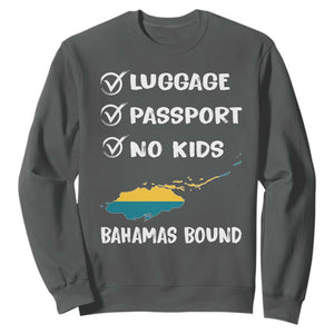 Bahamas Vacation Sweatshirt Funny Tropical Island Summer Travel TS10 Dark Heather Print Your Wear
