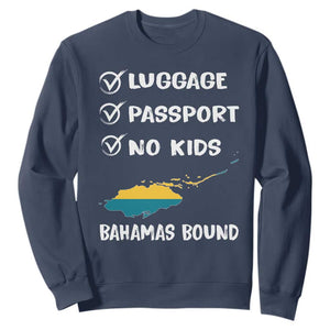 Bahamas Vacation Sweatshirt Funny Tropical Island Summer Travel TS10 Navy Print Your Wear