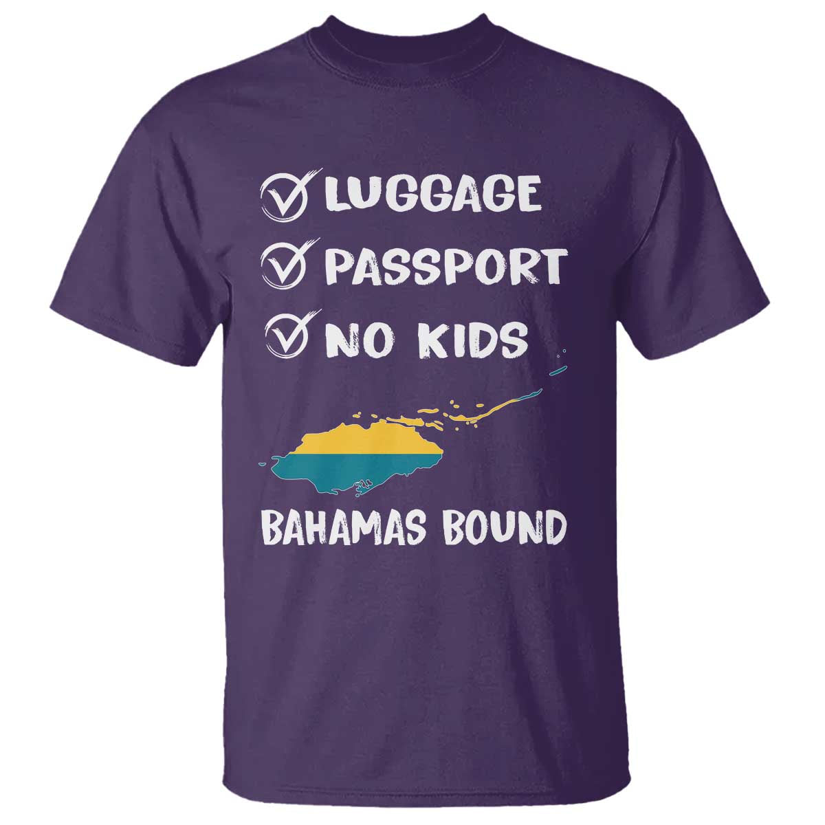 Bahamas Vacation T Shirt Funny Tropical Island Summer Travel TS10 Purple Print Your Wear