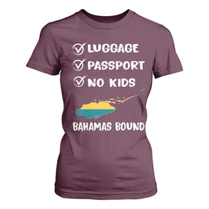 Bahamas Vacation T Shirt For Women Funny Tropical Island Summer Travel TS10 Maroon Print Your Wear