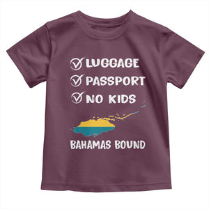 Bahamas Vacation Toddler T Shirt Funny Tropical Island Summer Travel TS10 Maroon Print Your Wear