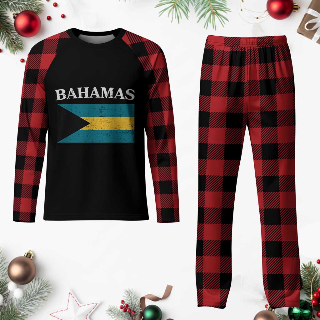 Bahamas Flag Plaid Pajama Set Retro Vintage Bahamian Gifts TS10 Buffalo Plaid Print Your Wear