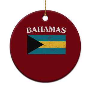 Bahamas Flag Ceramic Ornament Retro Vintage Bahamian Gifts TS10 1pc Red Print Your Wear