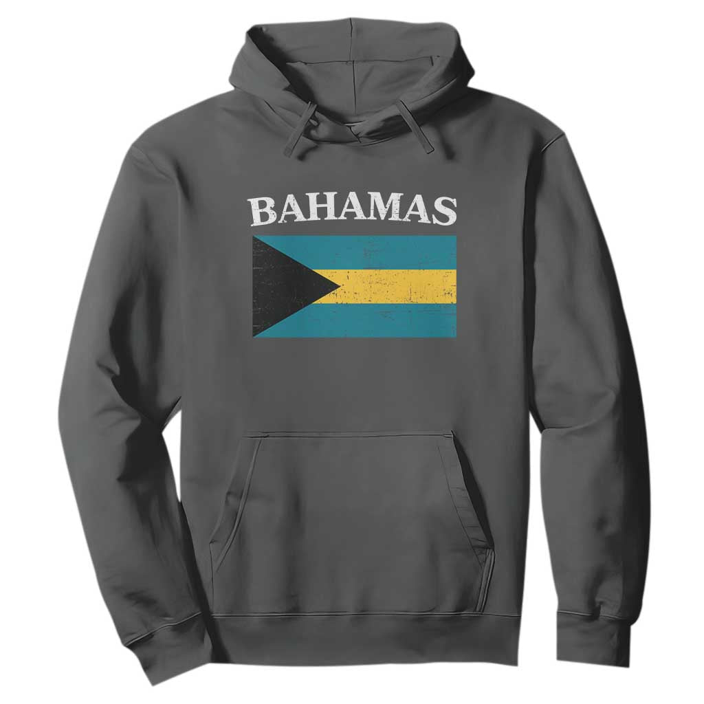 Bahamas Flag Hoodie Retro Vintage Bahamian Gifts TS10 Dark Heather Print Your Wear