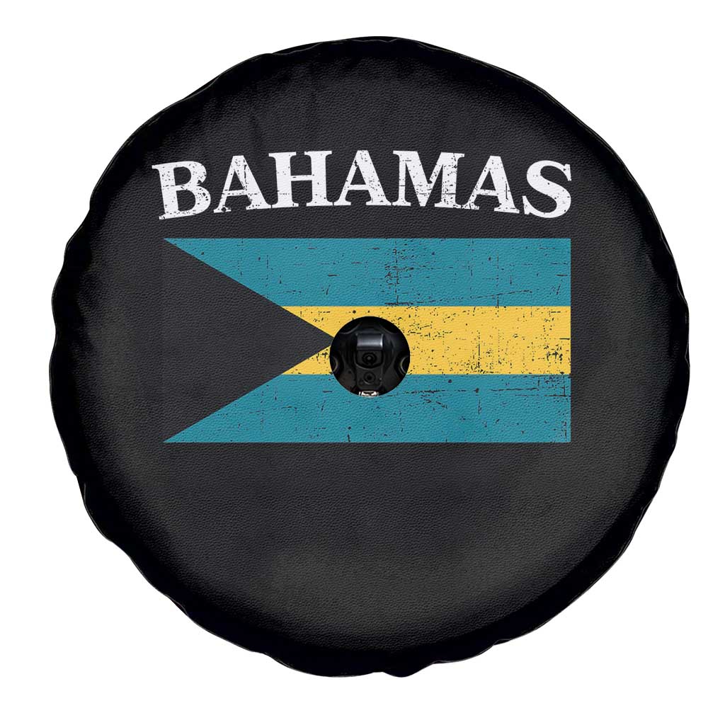 Bahamas Flag Spare Tire Cover Retro Vintage Bahamian Gifts TS10 Print Your Wear