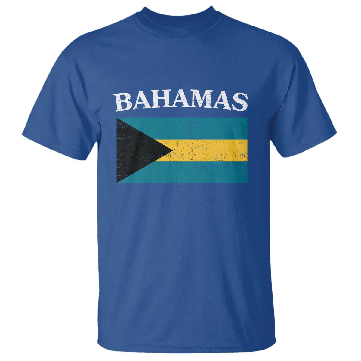 Bahamas Flag T Shirt Retro Vintage Bahamian Gifts TS10 Royal Blue Print Your Wear