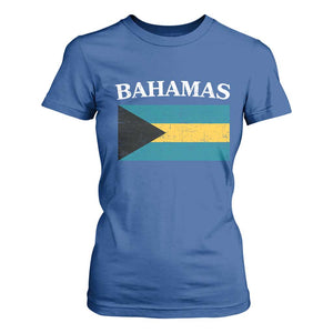 Bahamas Flag T Shirt For Women Retro Vintage Bahamian Gifts TS10 Royal Blue Print Your Wear
