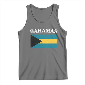 Bahamas Flag Tank Top Retro Vintage Bahamian Gifts TS10 Black Heather Print Your Wear