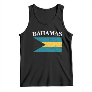Bahamas Flag Tank Top Retro Vintage Bahamian Gifts TS10 Black Print Your Wear