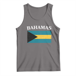 Bahamas Flag Tank Top Retro Vintage Bahamian Gifts TS10 Deep Heather Print Your Wear