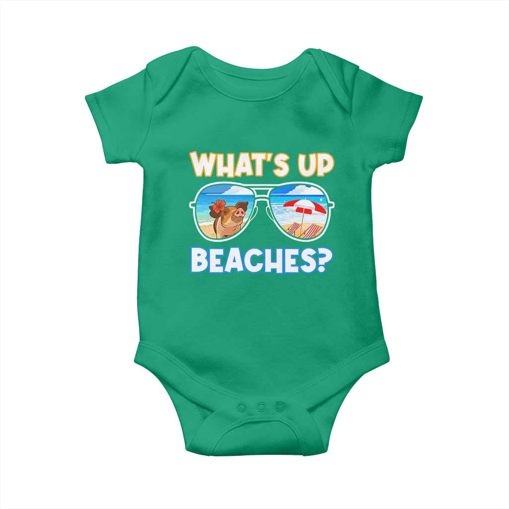 Bahamas Swimming Pigs Baby Onesie Pig Swim Caribbean Beach Summer Vacation TS10 Irish Green Print Your Wear