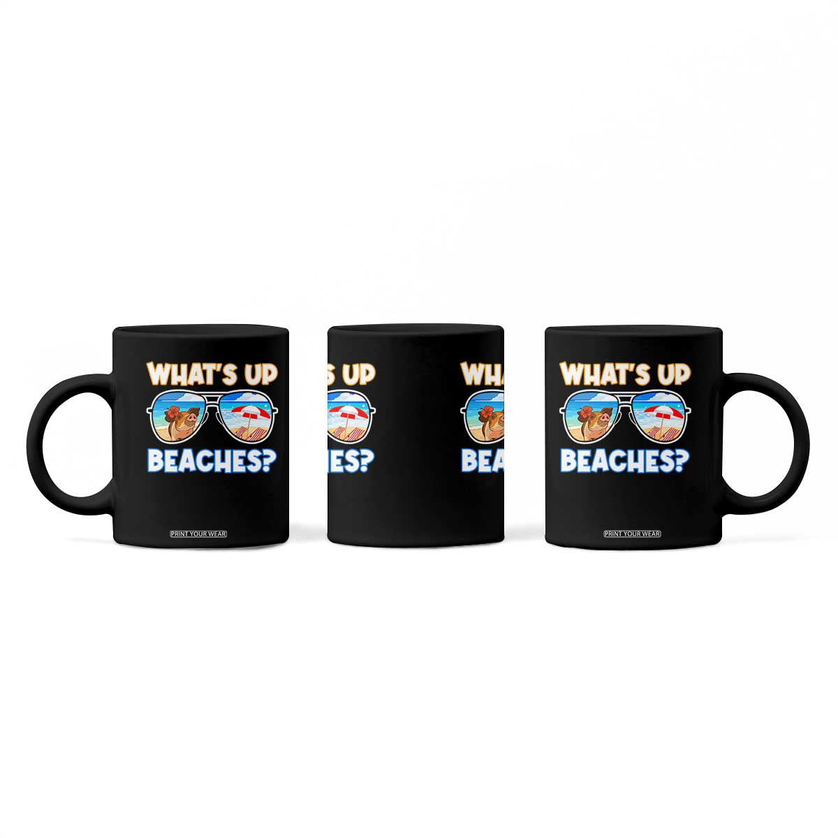 Bahamas Swimming Pigs Coffee Mug Pig Swim Caribbean Beach Summer Vacation TS10 Print Your Wear