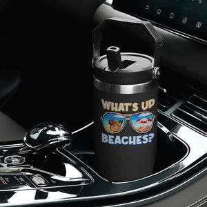 Bahamas Swimming Pigs Flip Straw Tumbler Pig Swim Caribbean Beach Summer Vacation TS10 Print Your Wear