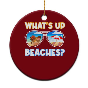 Bahamas Swimming Pigs Ceramic Ornament Pig Swim Caribbean Beach Summer Vacation TS10 1pc Red Print Your Wear