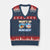 Bahamas Swimming Pigs V-Neck Knit Sweater Vest Pig Swim Caribbean Beach Summer Vacation TS10 Navy Red Print Your Wear