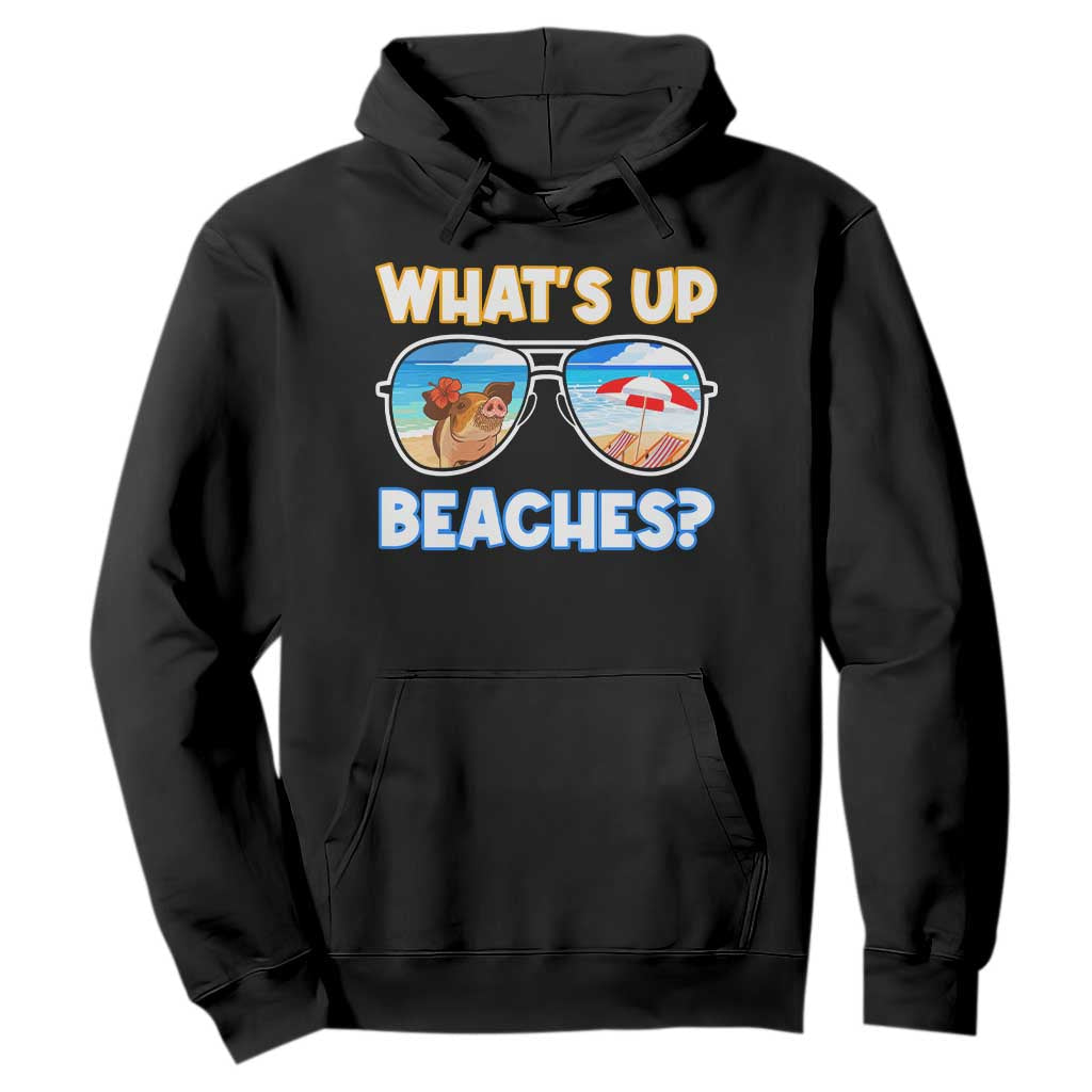 Bahamas Swimming Pigs Hoodie Pig Swim Caribbean Beach Summer Vacation TS10 Black Print Your Wear