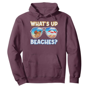 Bahamas Swimming Pigs Hoodie Pig Swim Caribbean Beach Summer Vacation TS10 Maroon Print Your Wear