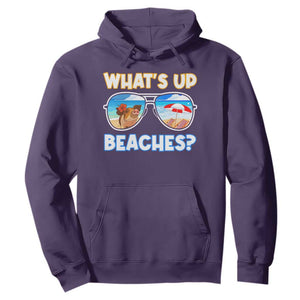 Bahamas Swimming Pigs Hoodie Pig Swim Caribbean Beach Summer Vacation TS10 Purple Print Your Wear