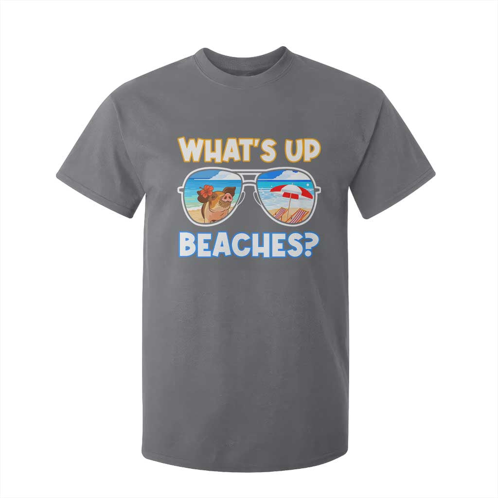 Bahamas Swimming Pigs T Shirt For Kid Pig Swim Caribbean Beach Summer Vacation TS10 Charcoal Print Your Wear