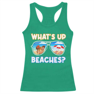 Bahamas Swimming Pigs Racerback Tank Top Pig Swim Caribbean Beach Summer Vacation TS10 Irish Green Print Your Wear