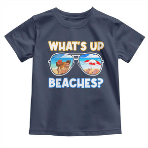 Bahamas Swimming Pigs Toddler T Shirt Pig Swim Caribbean Beach Summer Vacation TS10 Navy Print Your Wear