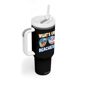 Bahamas Swimming Pigs Tumbler With Handle Pig Swim Caribbean Beach Summer Vacation TS10 Print Your Wear