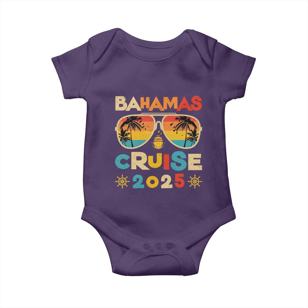 Bahamas Cruise Baby Onesie Cruisin Together Matching Family Cruise 2025 TS10 Purple Print Your Wear