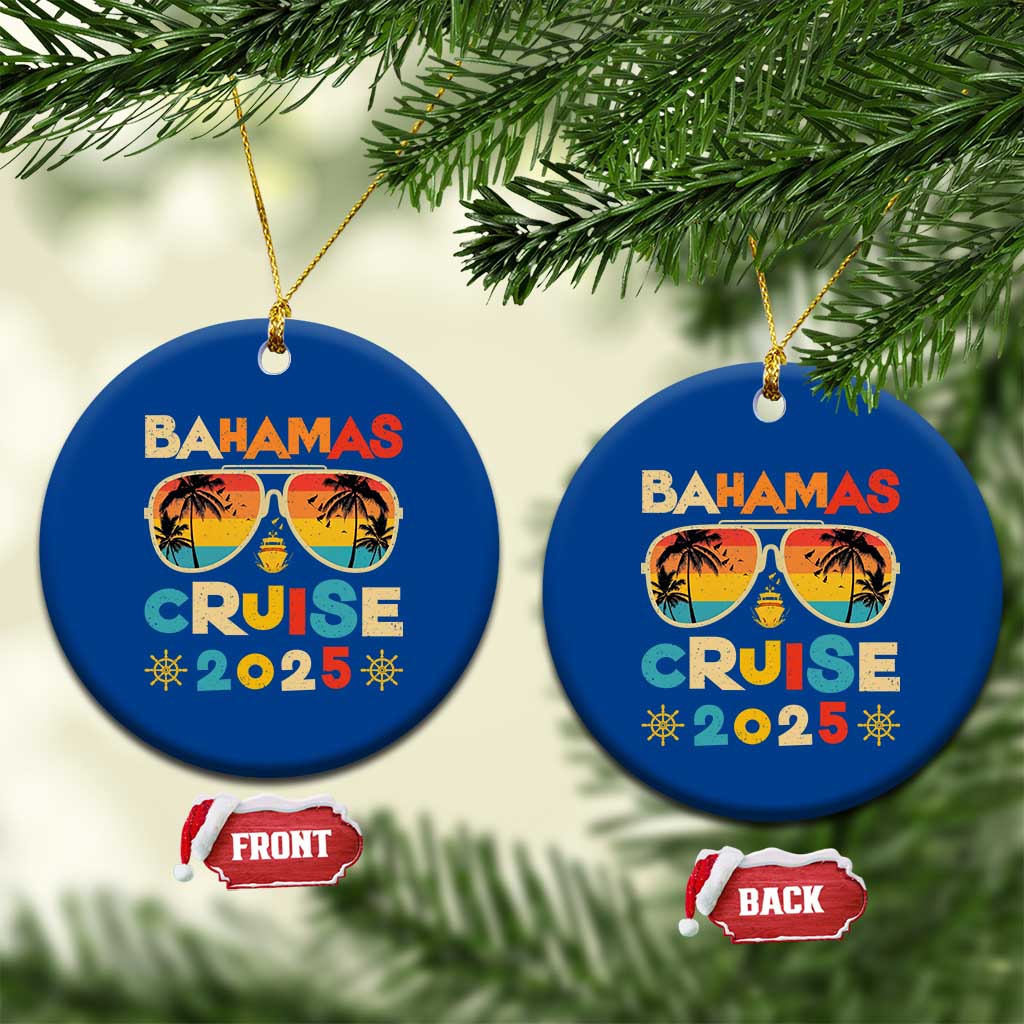 Bahamas Cruise Ceramic Ornament Cruisin Together Matching Family Cruise 2025 TS10 1pc Blue Print Your Wear