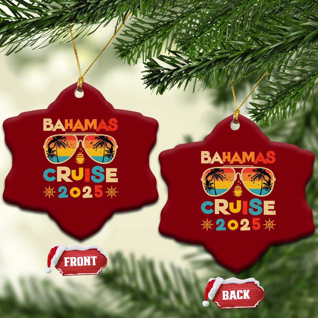 Bahamas Cruise Ceramic Ornament Cruisin Together Matching Family Cruise 2025 TS10 Print Your Wear