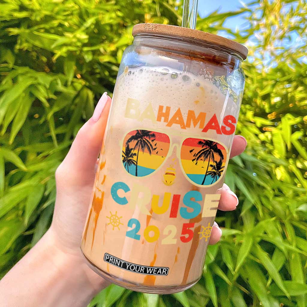 Bahamas Cruise Glass Can Cruisin Together Matching Family Cruise 2025 TS10 Black Print Your Wear