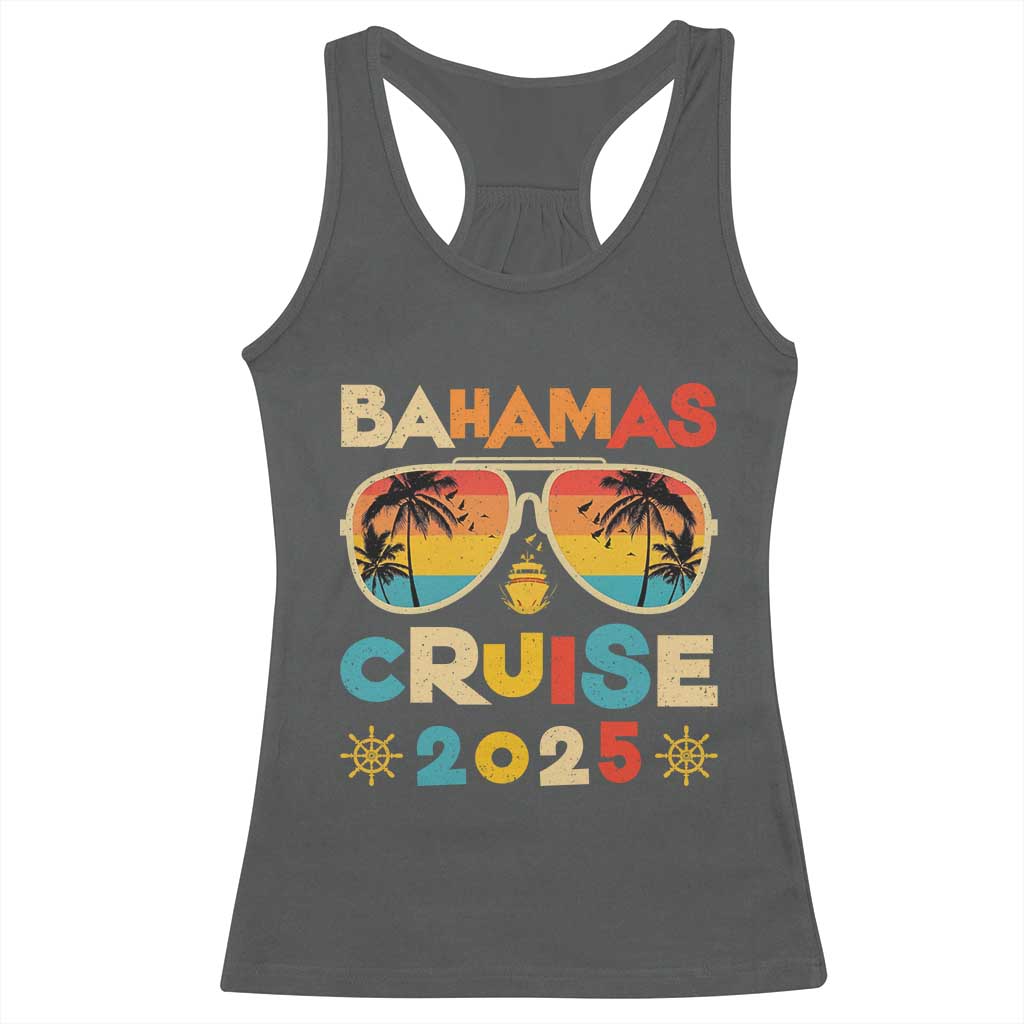 Bahamas Cruise Racerback Tank Top Cruisin Together Matching Family Cruise 2025 TS10 Dark Heather Print Your Wear