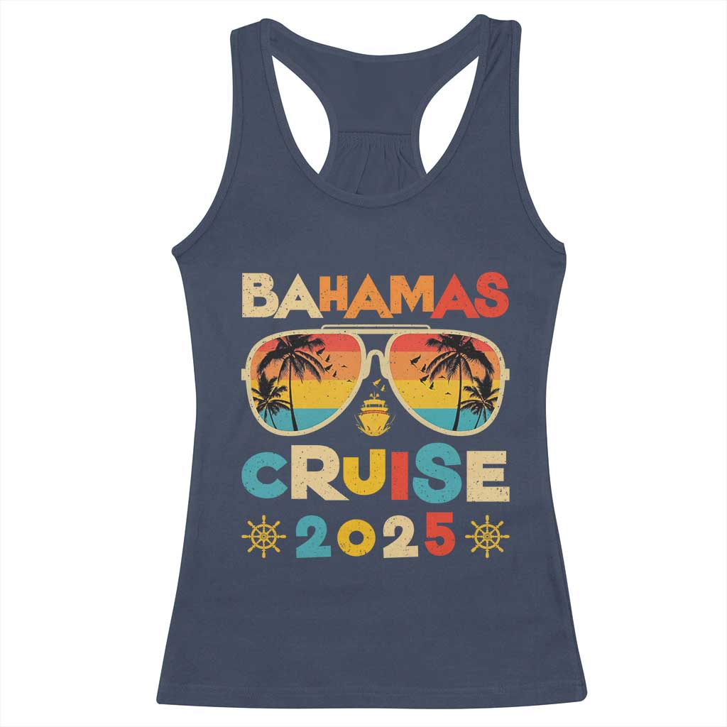 Bahamas Cruise Racerback Tank Top Cruisin Together Matching Family Cruise 2025 TS10 Navy Print Your Wear