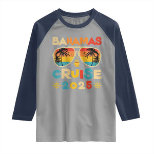 Bahamas Cruise Raglan Shirt Cruisin Together Matching Family Cruise 2025 TS10 Sport Gray Navy Print Your Wear